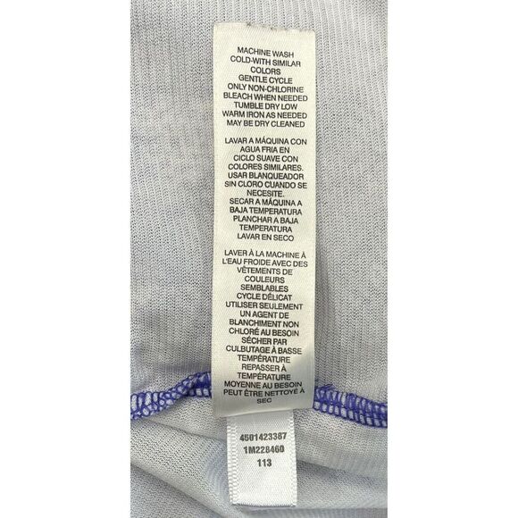 Chicos Purple Pullover Lined Top Size 2 (Medium) Preppy Aztec Career - Picture 9 of 9